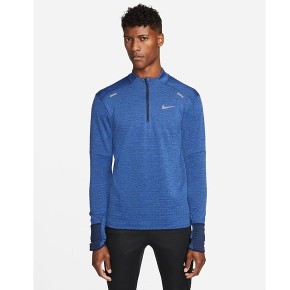 Nike Therma-FIT Repel Element Men's 1/4-Zip Running Top Blue - Picture 1 of 9